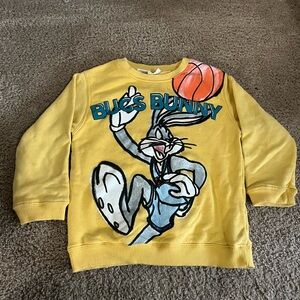 Bugs Bunny Yellow Kids Sweatshirt